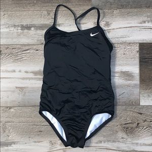 Nike one piece black swimsuit size 8